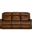 Mustang - Power Sofa With Power Headrest - Rust