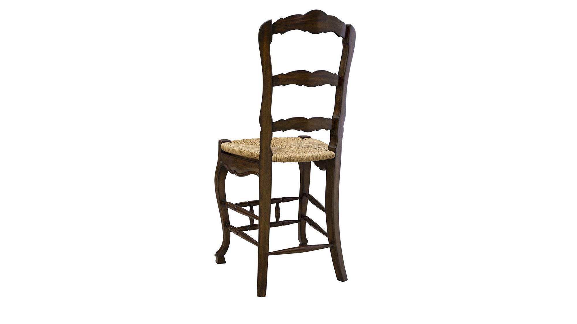 24" Ladderback Counter Stool - Dark Brown