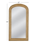 Baez - Floor Mirror - Gold