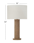 Adams - Table Lamp - Natural Rope / White