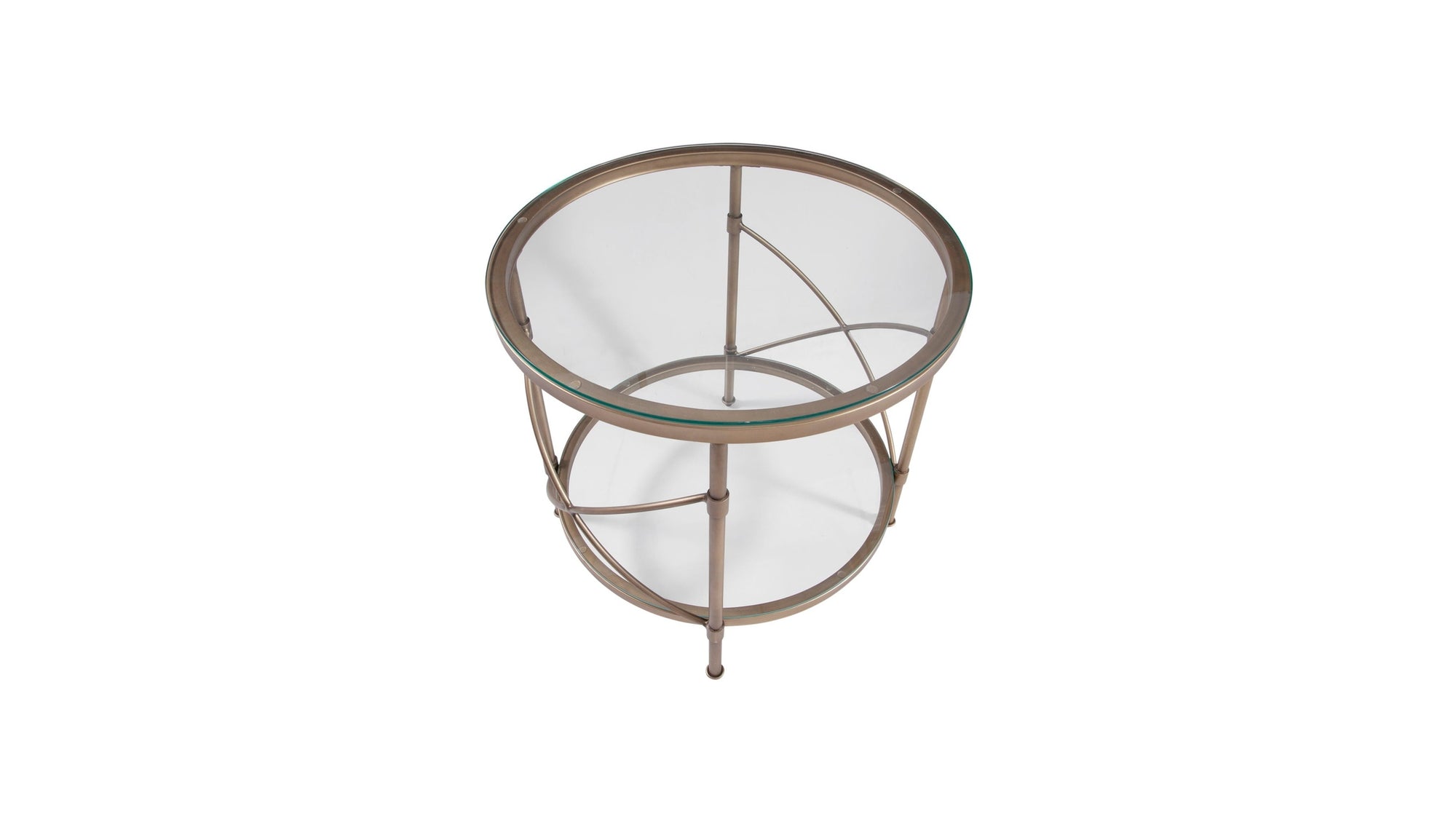 Harrison - Round End Table - Gold