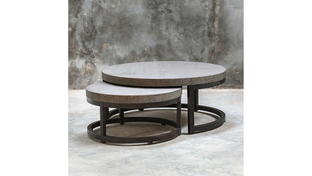 Aiyara - Nesting Tables (Set of 2) - Gray