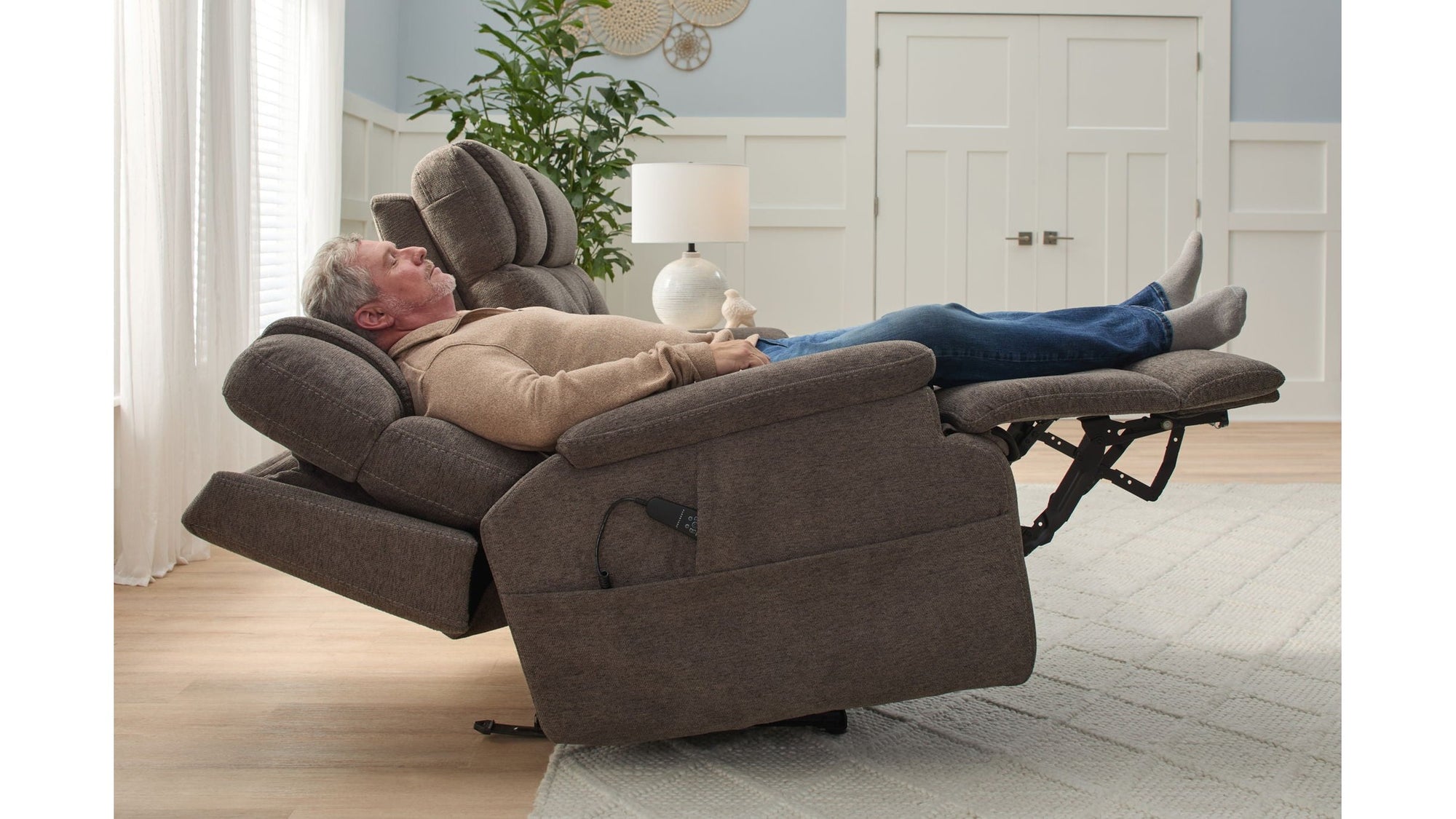 Zofa - Power Sleep Sofa With Power Headrests & Lumbar