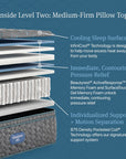 Beautyrest - Level Two Medium Firm Pillow Top Mattress