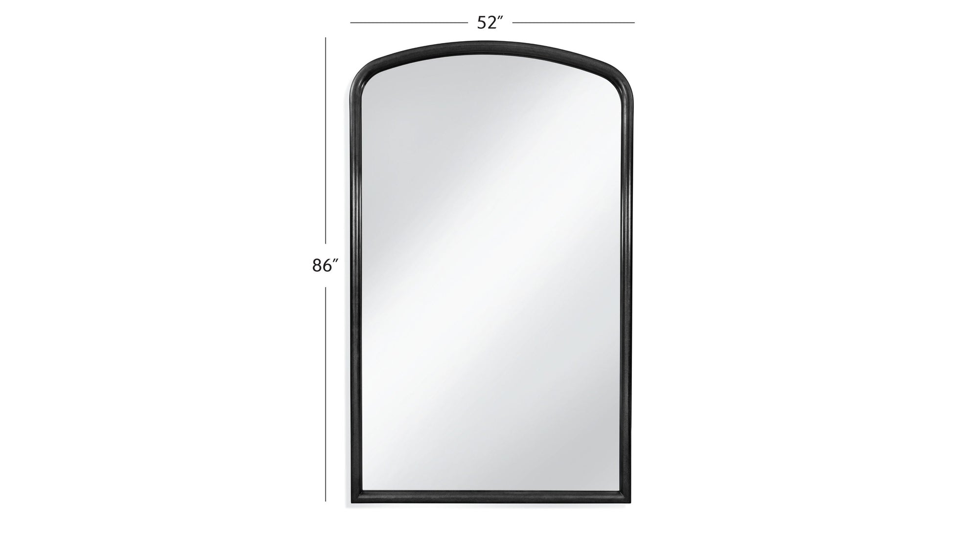Brookings - Floor Mirror - Black