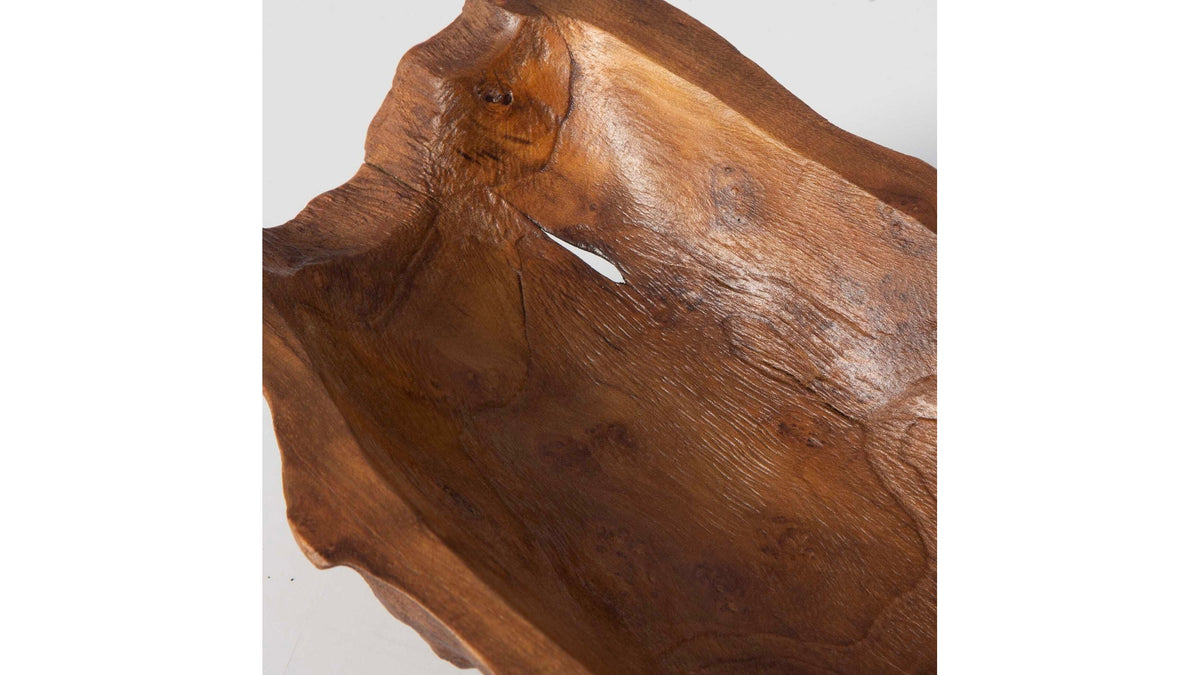 Teak - Leaf Bowl - Light Brown