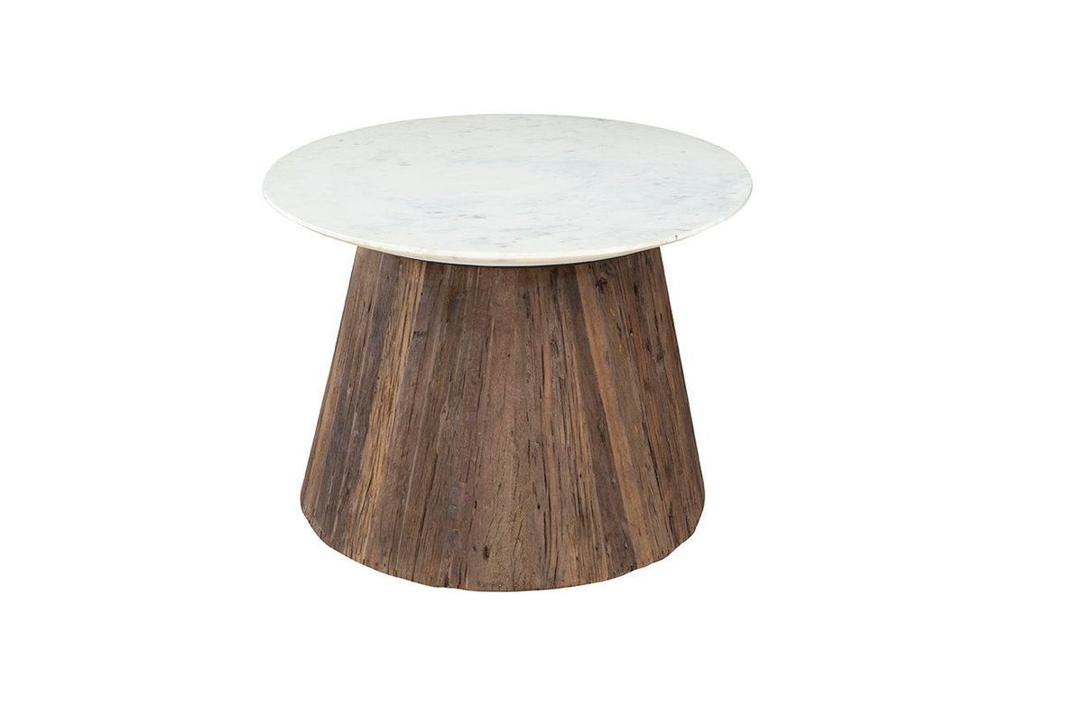 Opal - Coffee Table - Dark Brown / White