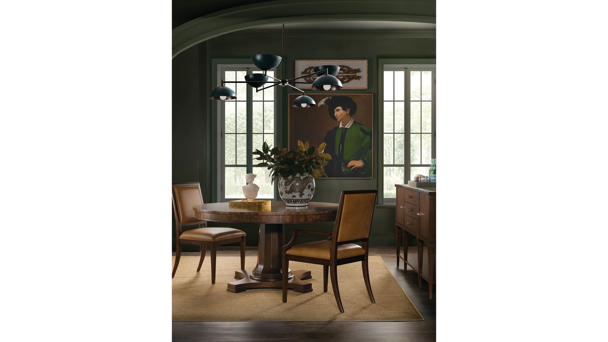 Archives - Round Pedestal Dining Table - Dark Brown