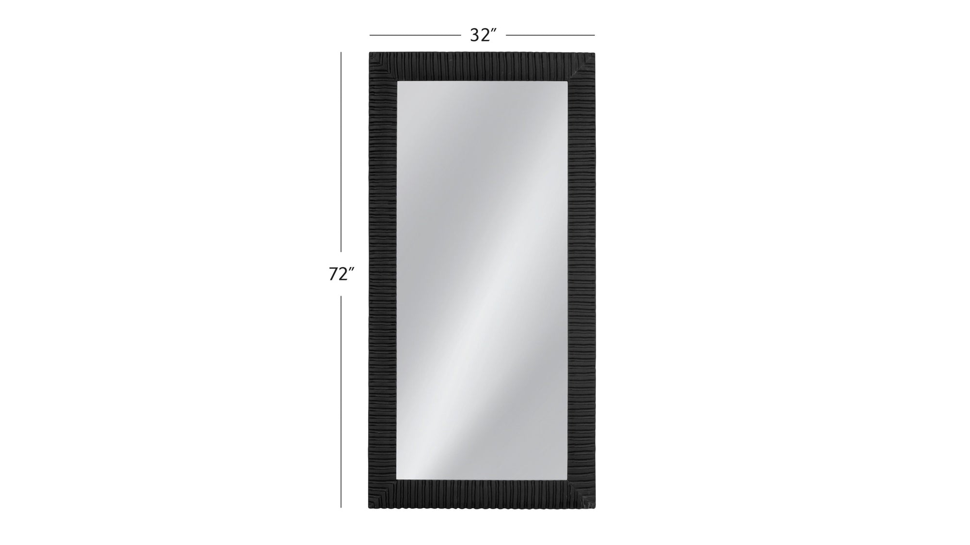 Lithea - Floor Mirror - Matte Black