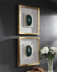 Keeva - Agate Stone Shadow Box - Gold