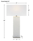 Pillar - Marble Table Lamp - White