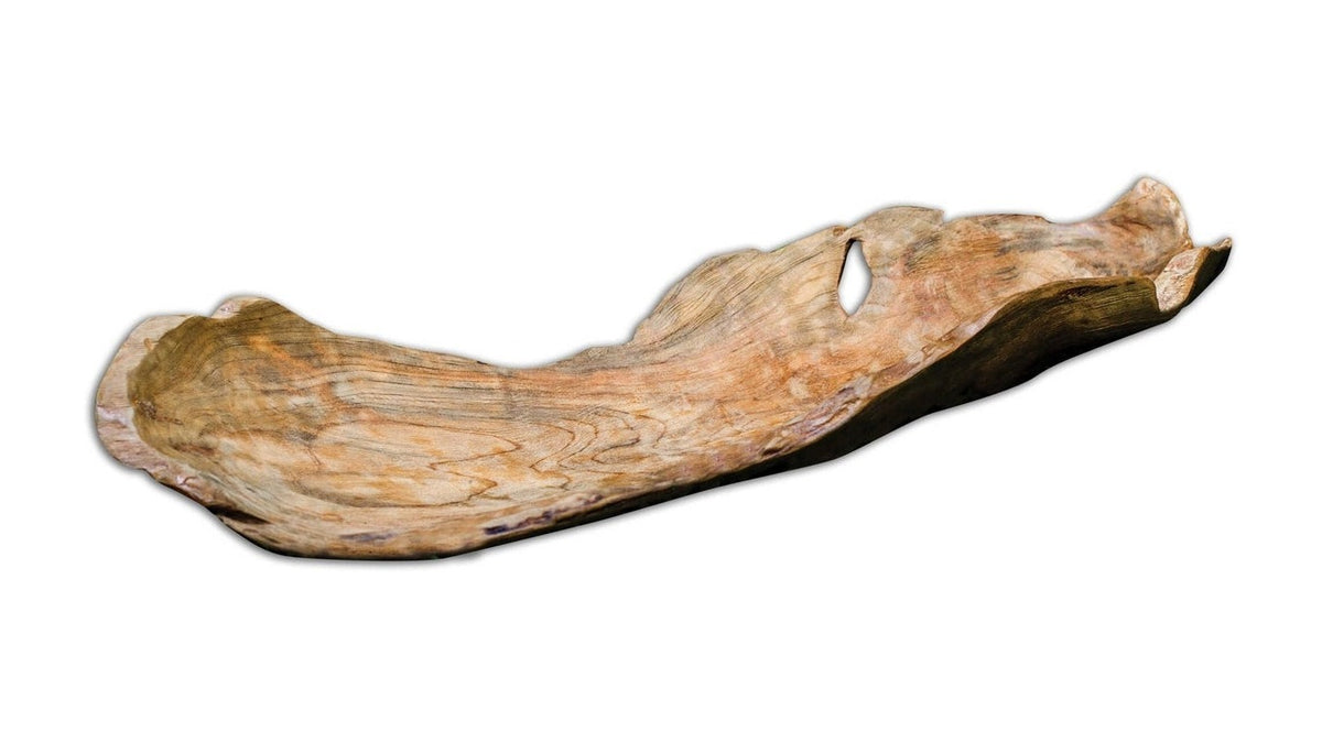 Teak - Leaf Bowl - Light Brown