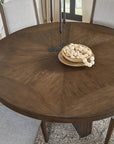 Athens - Round Dining Table - Chocolate Brown
