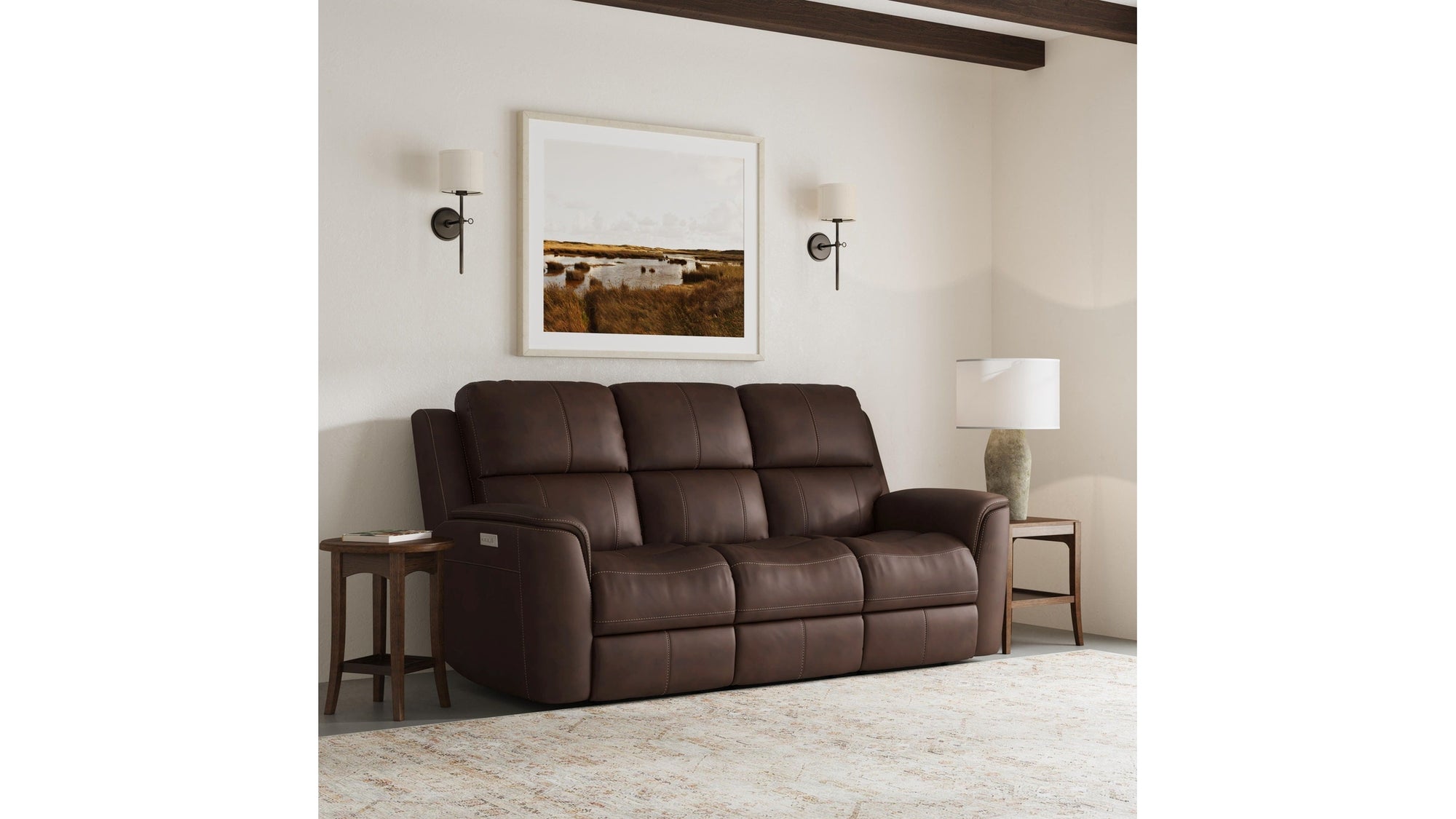 Henry - Power Reclining Sofa With Power Headrests &amp; Lumbar