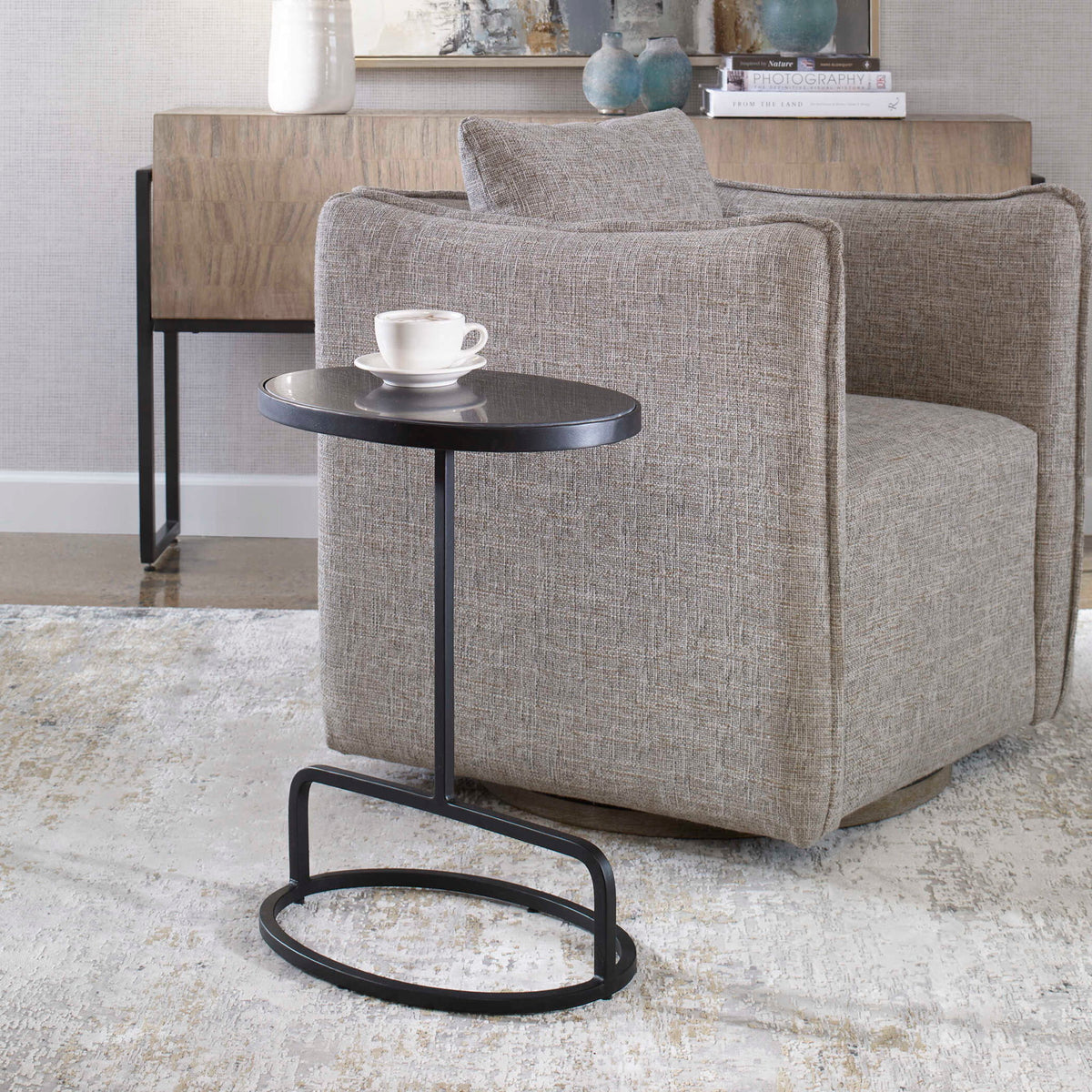 Jessenia - Marble Accent Table