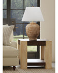 Harmony - End Table - Carbon Mindi / Blonde Acacia