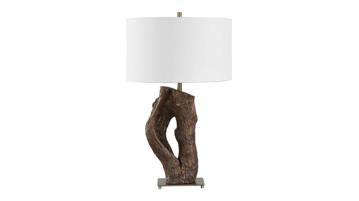 Namath - Wood Table Lamp - Brown