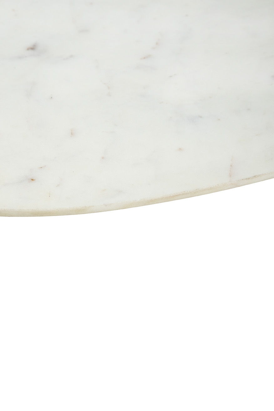 Opal - Coffee Table - Dark Brown / White