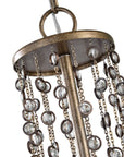 Valka - 6 Light Crystal Chandelier - Light Brown