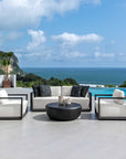 Remsen - Outdoor Lounge Chair - Black / Oyster