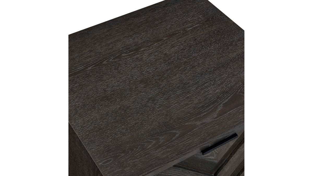 Barrett - Oak Cabinet - Dark Charcoal
