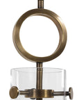 Imbuto - Funnel Glass 1 Light Pendant - White & Gold