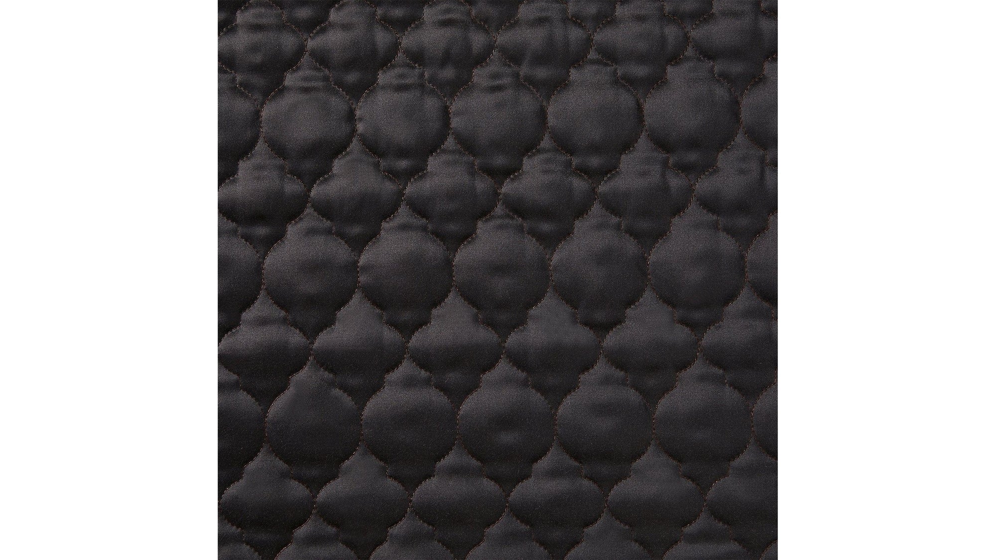 High Shine Satin - King Quatrefoil Quilt - Espresso
