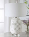 Caelina - Textured Table Lamp - White