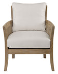 Encore - Natural Armchair - White