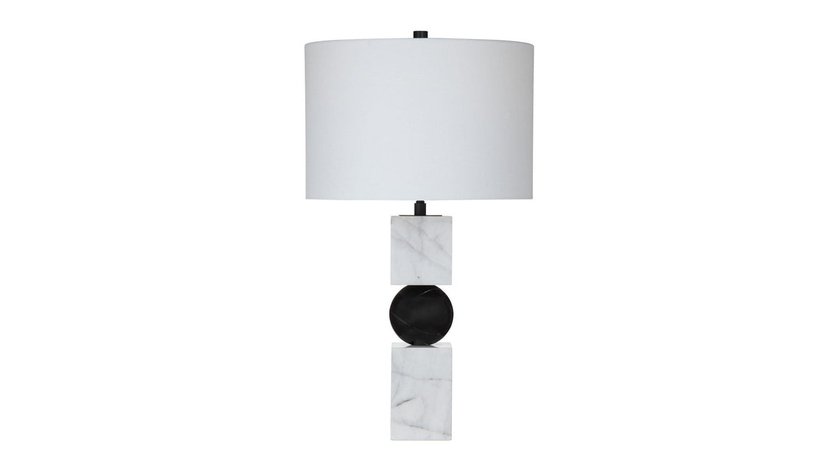Ellendale - Table Lamp - Black / White
