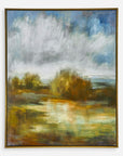 John's - Field Framed Landscape Art - Beige