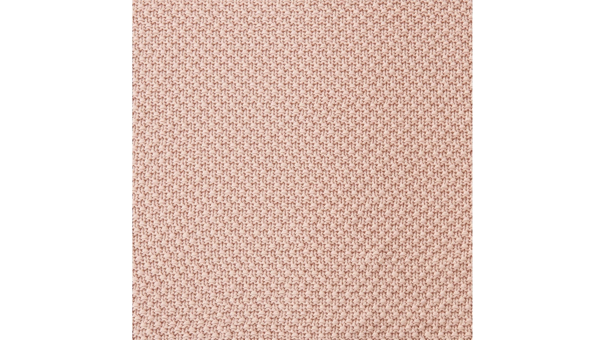Cotton Knit - Twin Blanket - Blush