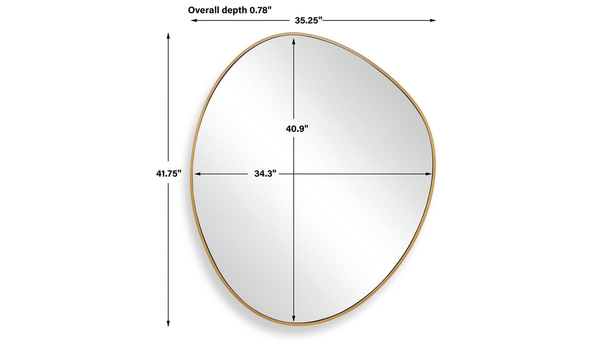 Distort - Mirror - Antique Brass