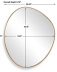 Distort - Mirror - Antique Brass