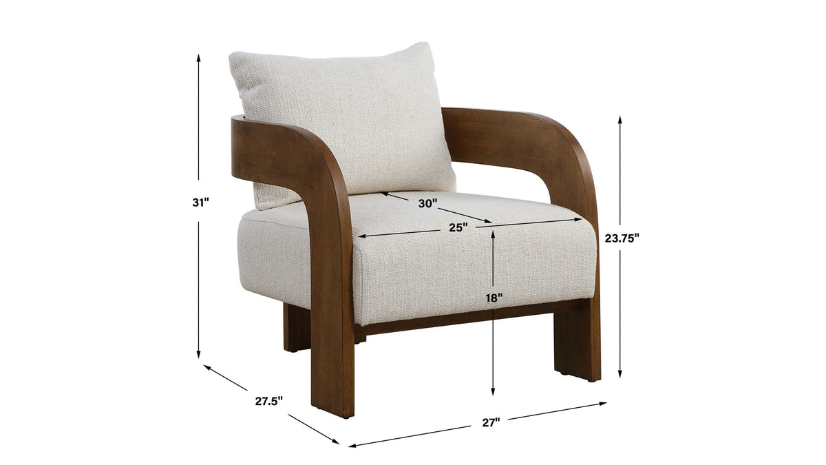 Rowan - Accent Chair - Ivory