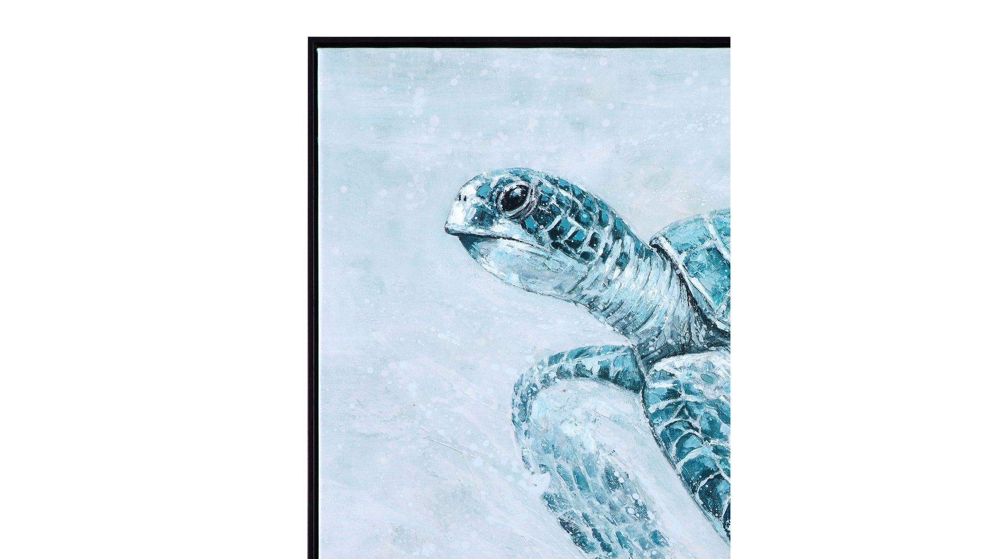 Kemps Bay Framed Canvas - Blue