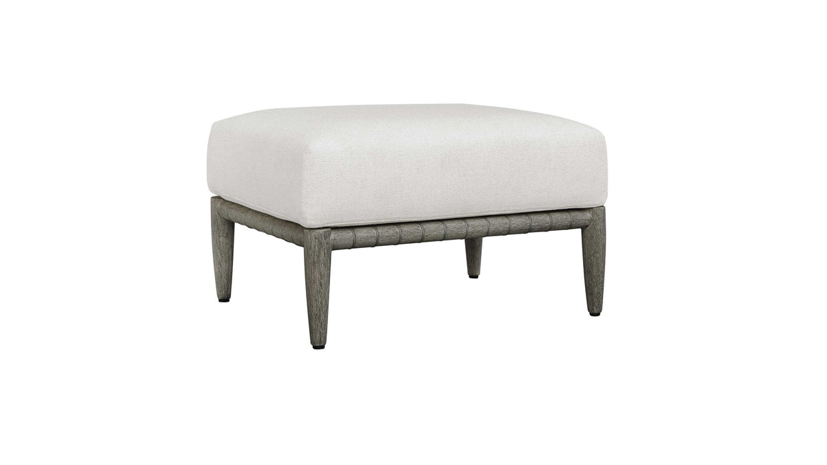 Borneo - Cushion Outdoor Ottoman - White