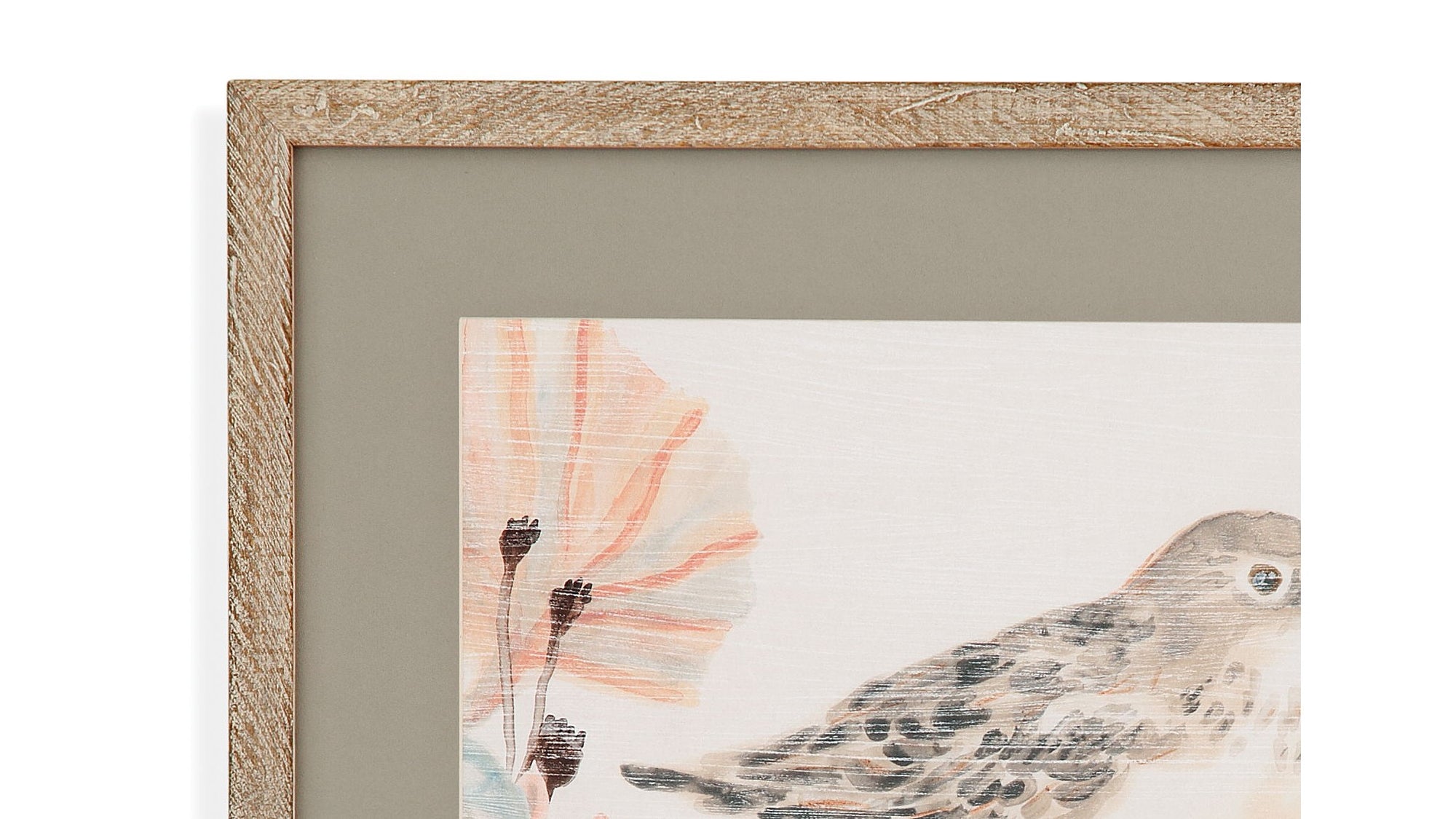 Shell Peppers I Framed Print - White