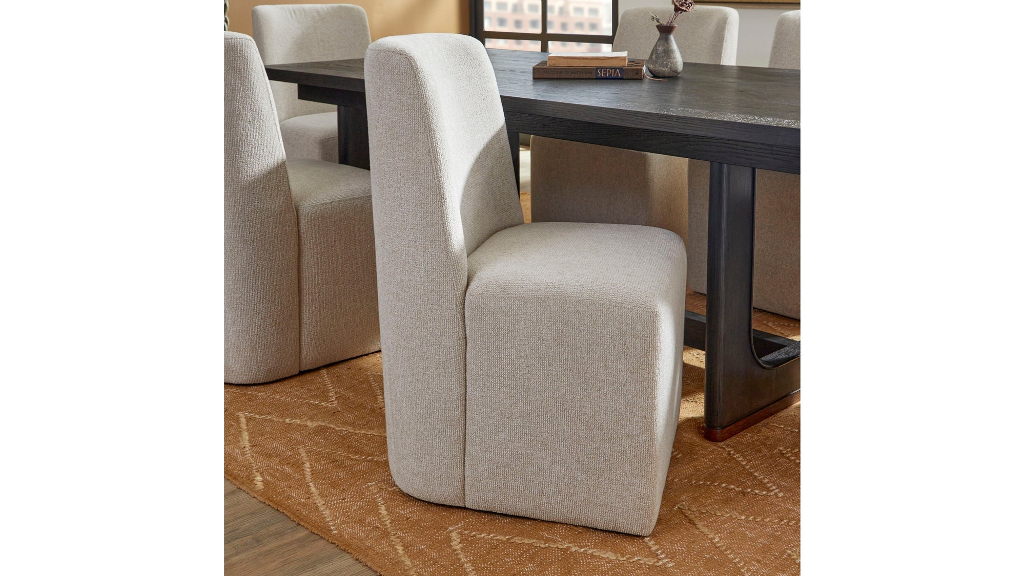 Waterfall - Upholstered Dining Chair Set of 2 - Beige
