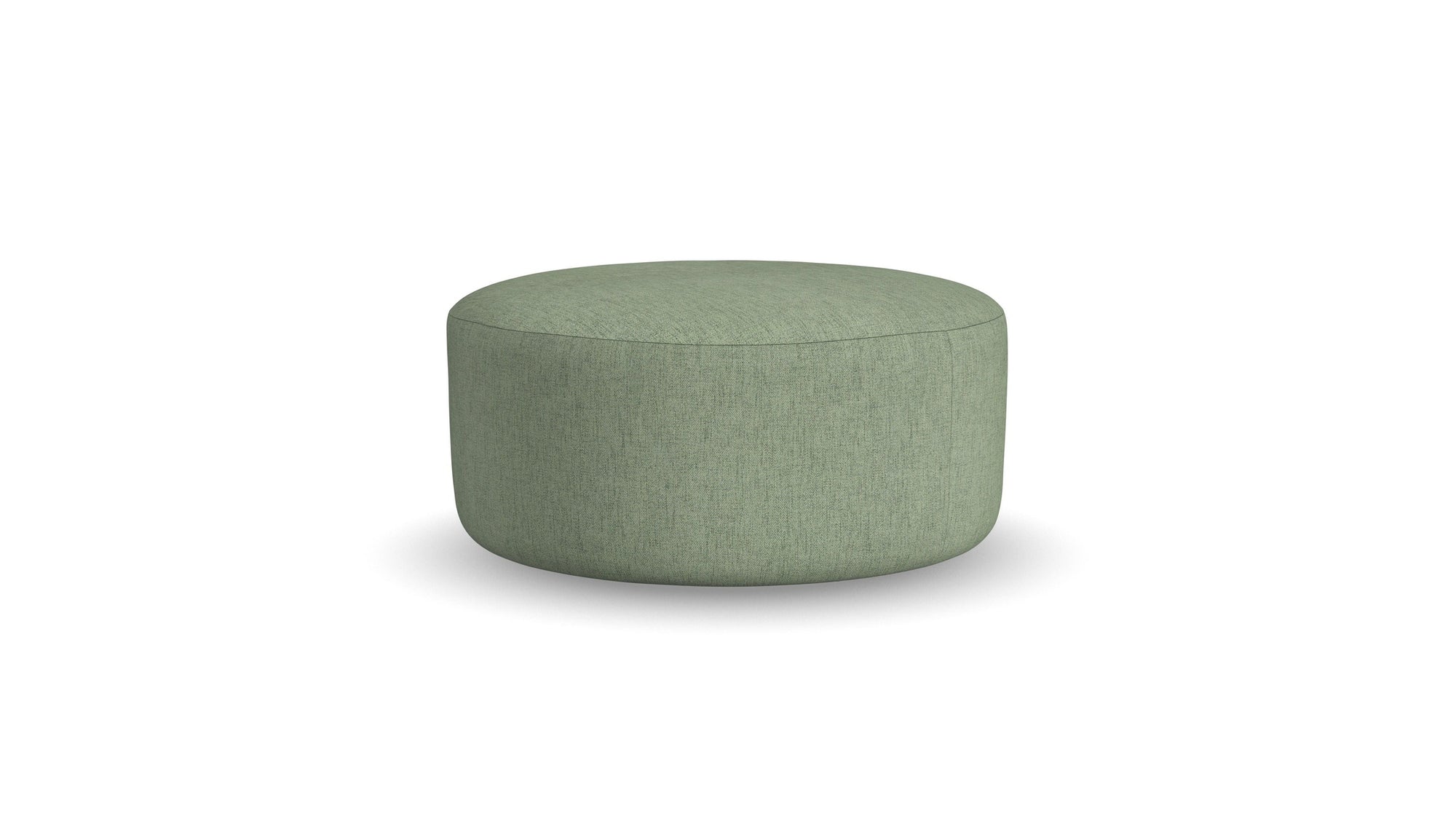 Pouf - Fabric Cocktail Ottoman - Olive