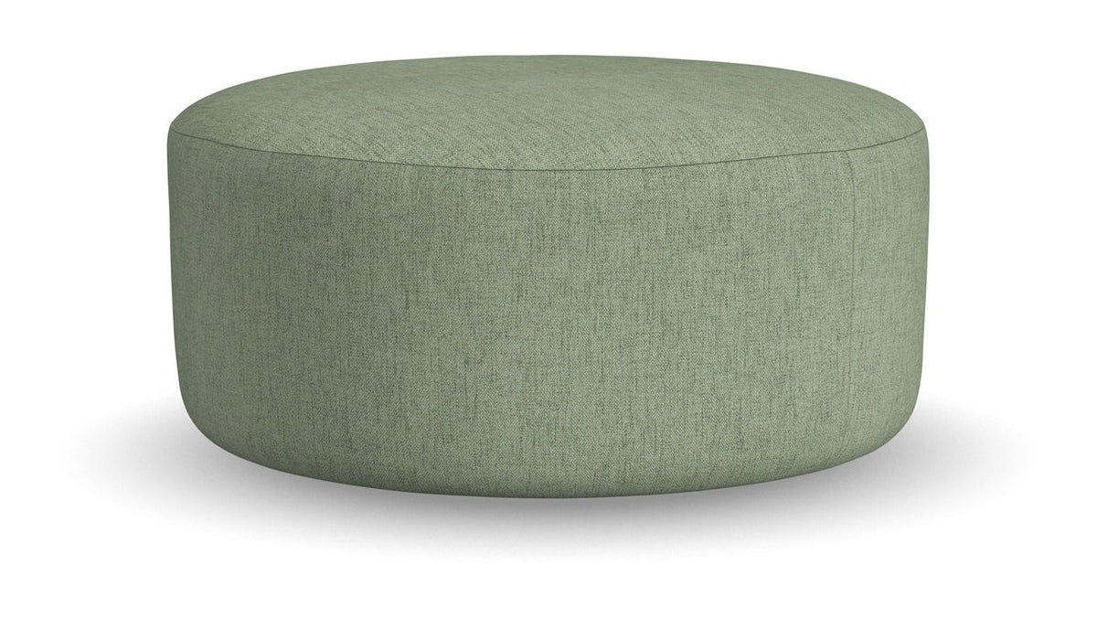 Pouf - Fabric Cocktail Ottoman - Olive