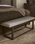 Lodge & Loft - Upholstered Bench - Ivory Cream