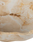 Sahara - Bloom Indoor-Outdoor Stone Bowl - Russet / Ivory / Sand