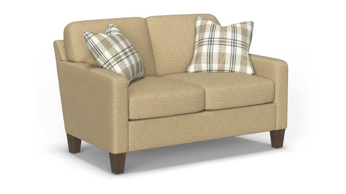 Moxy - Fabric Loveseat With Straight Track Arms