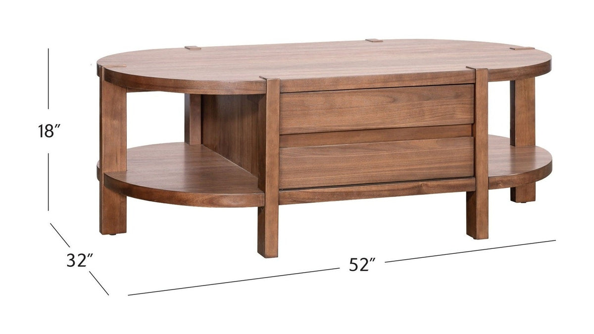 Winston - Cocktail Table - Warm Walnut