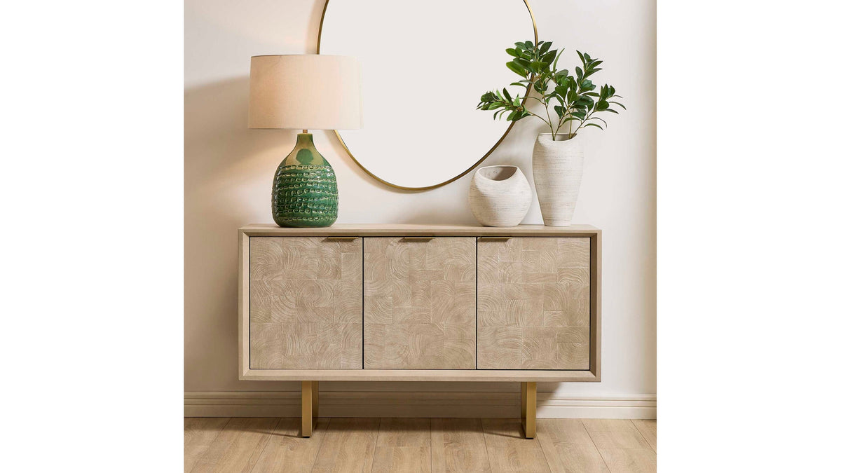 Maeva - 3 Door Cabinet - Light Wood