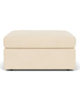 Sky - Fabric Stationary Square Cocktail Ottoman