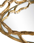 Cable - Chain Mirrored Tray - Gold