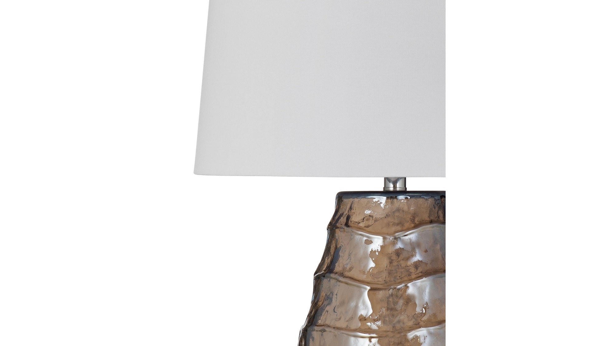 Monaco - Table Lamp - Light Brown / White