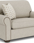 Preston - Fabric Chair And a Half With Nailhead Trim